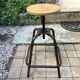 Tabouret d’atelier industriel vintage