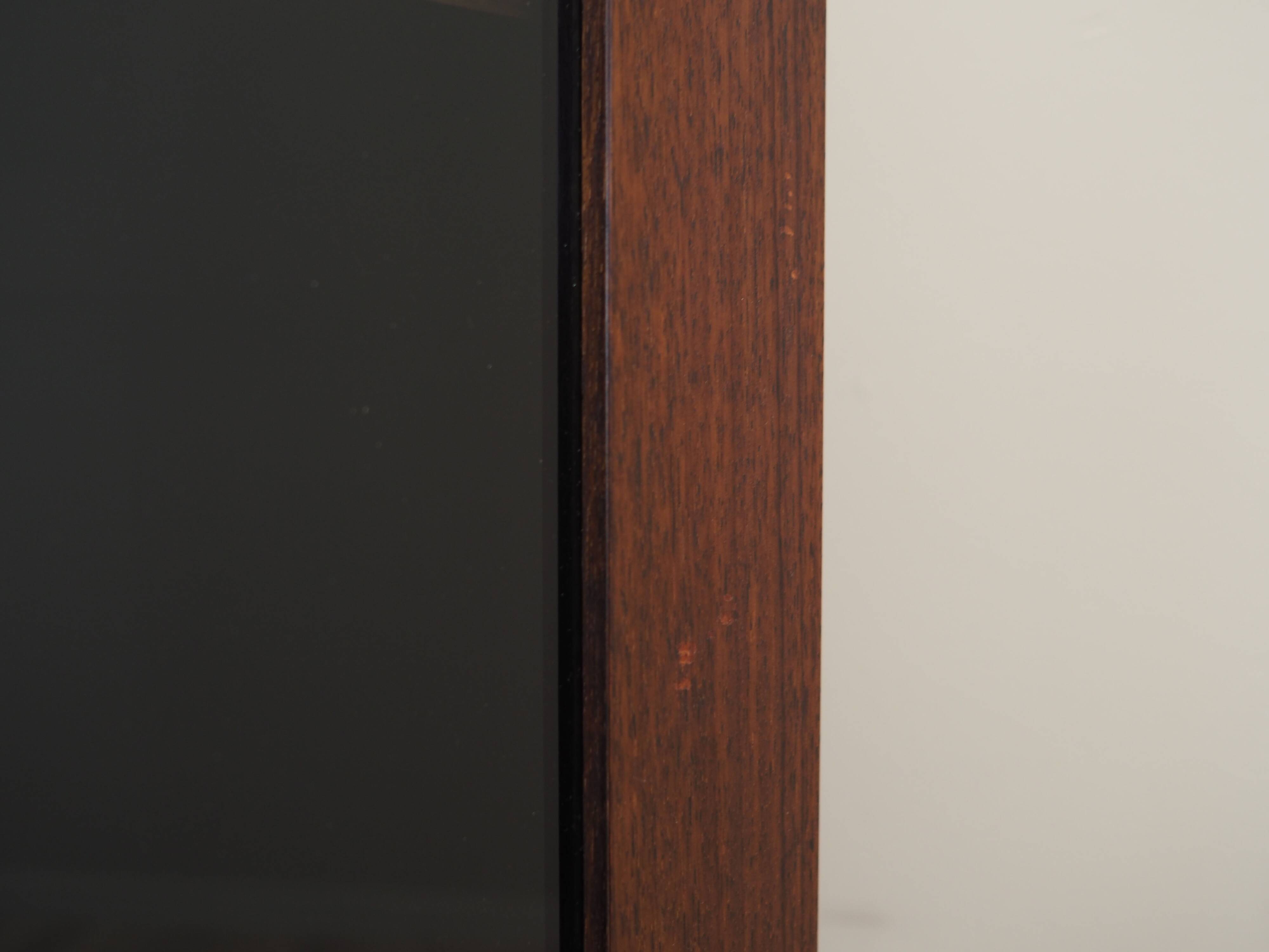 Mahogany showcase, Danish design, 1970s, production: Denmark