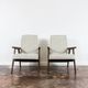 Vintage minimalist armchairs, Poland, 1960s, Set Of 2