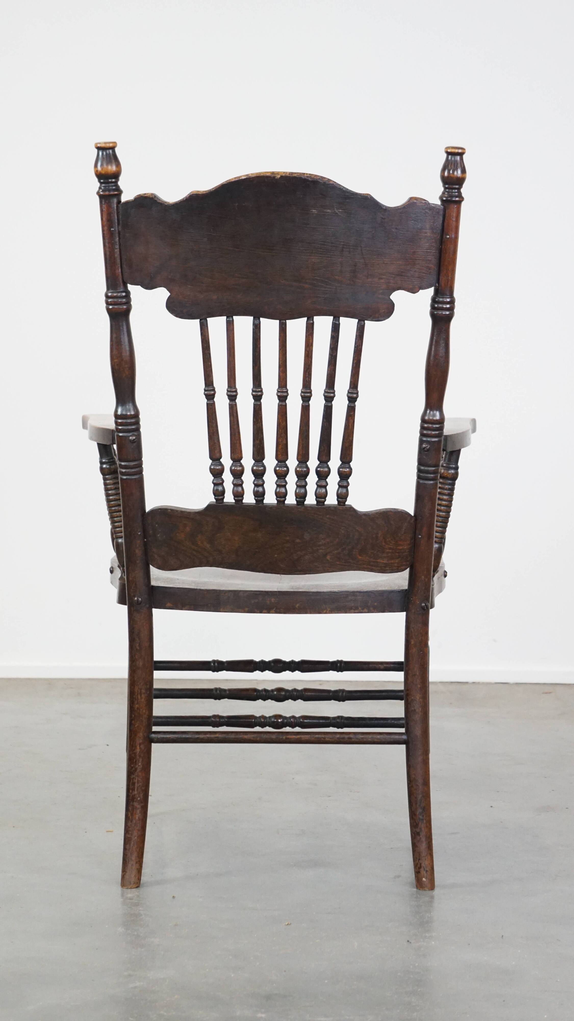 Antique English spindle chair