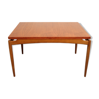 Table à manger des années 1960 en teck et chêne