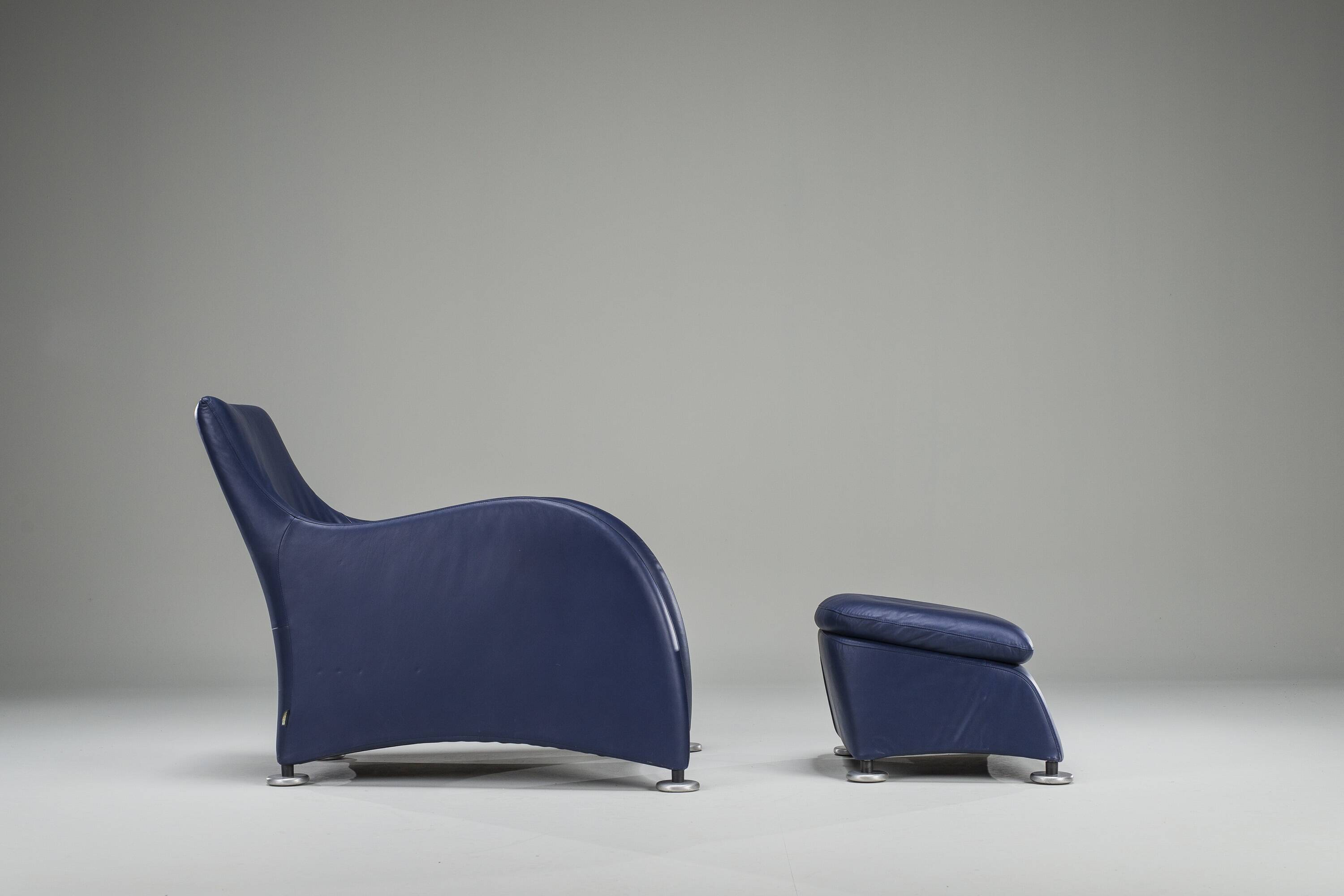 Set of Loge Lounge Chair & Ottoman by Gerard Van Den Berg for Montis, 1990s