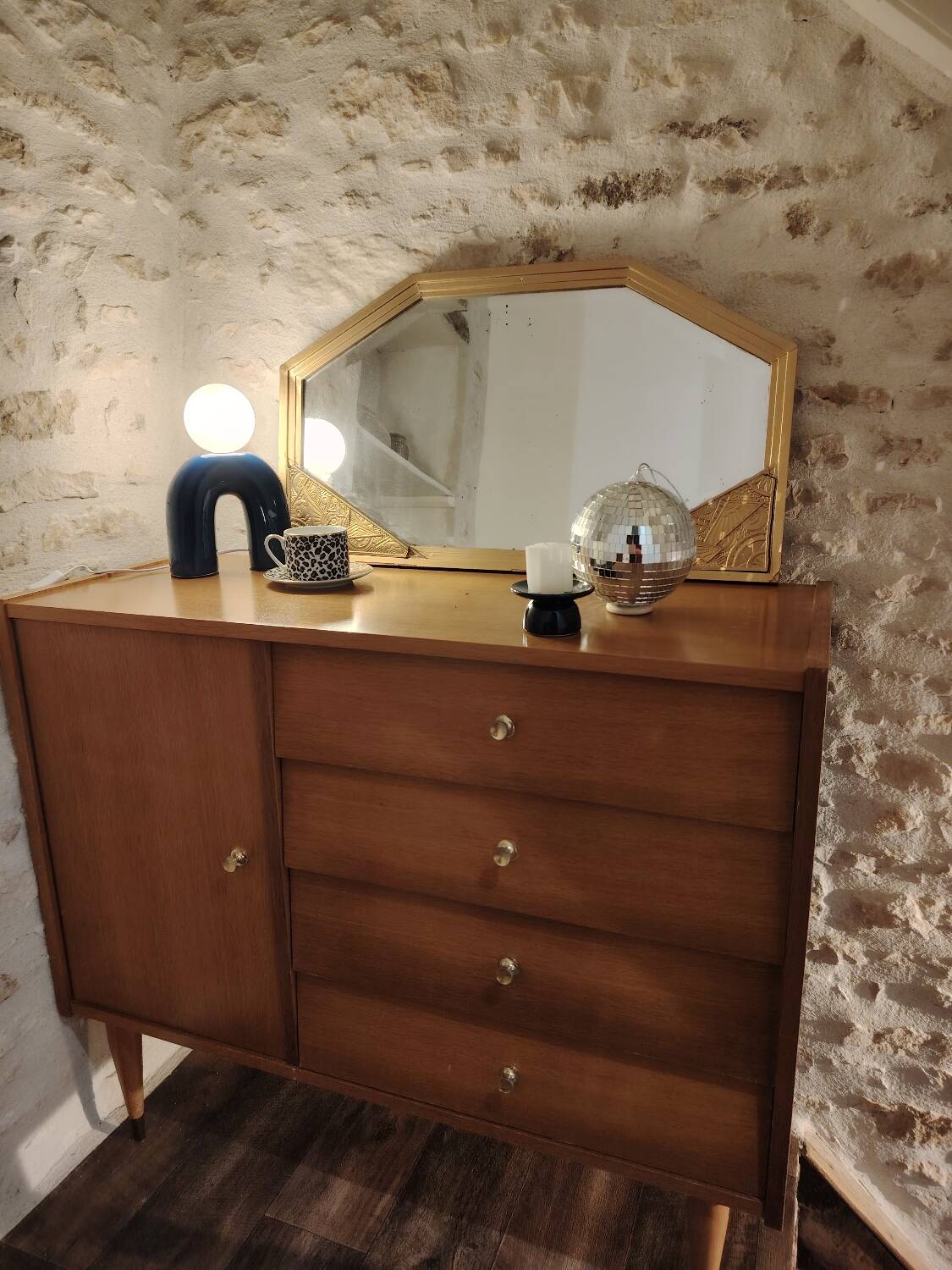 Commode asymétrique 70's