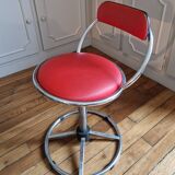 Vintage 70s Art Deco Jazz Style Stool Seat