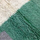 Moroccan Berber carpet blessed ouarain ecru with colorful patterns 148x104cm