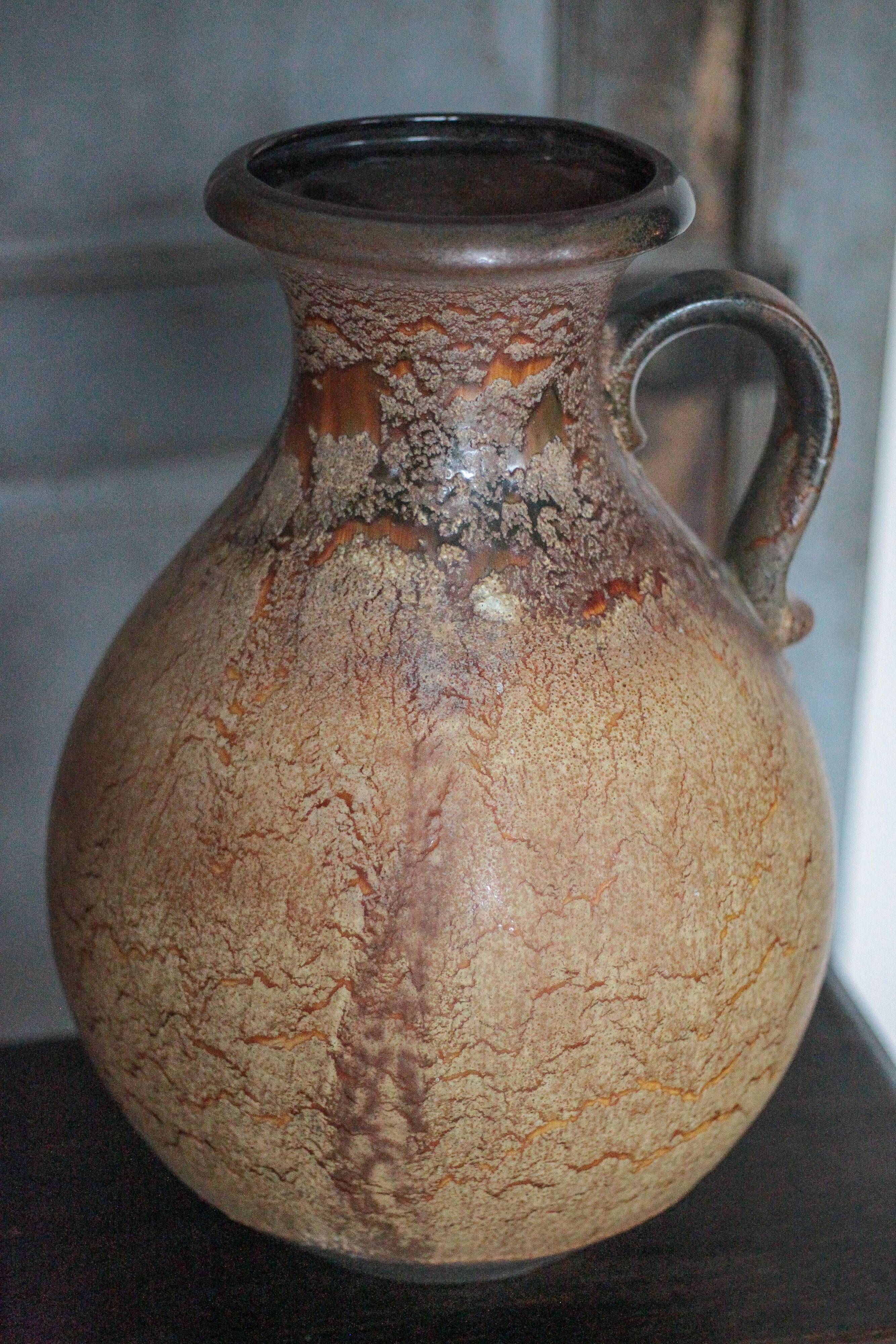 Large ceramic vase 495-48 West Germany, decorative vase, flower pot
