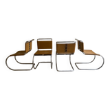 Set of 4 MR chairs by Mies Van der Rohe for Knoll