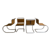 Set of 4 MR chairs by Mies Van der Rohe for Knoll