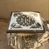 Ceramic elephant stool/stand Hollywood Regency style 1960s