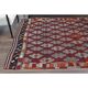 1970s Vintage Turkish Oushak Handmade Wool Cotton Red Area Rug 166x235