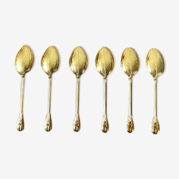 Lot of 6 golden spoons