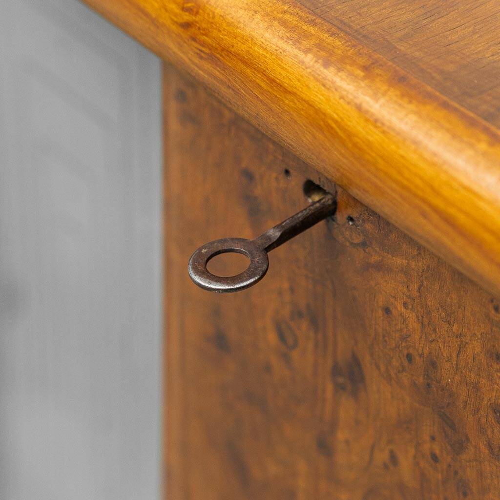 Vintage walnut burl sideboard with decorative inserts, 1940s