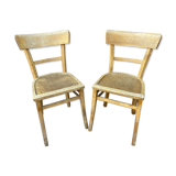Pair of chairs bistro baumann French bistro chair vintage