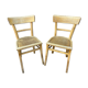 Pair of chairs bistro baumann French bistro chair vintage
