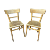 Pair of chairs bistro baumann French bistro chair vintage