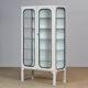 Vintage Glass & Iron Medical Cabinet, 1970s