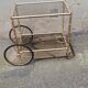 Vintage brass service 4 wheels