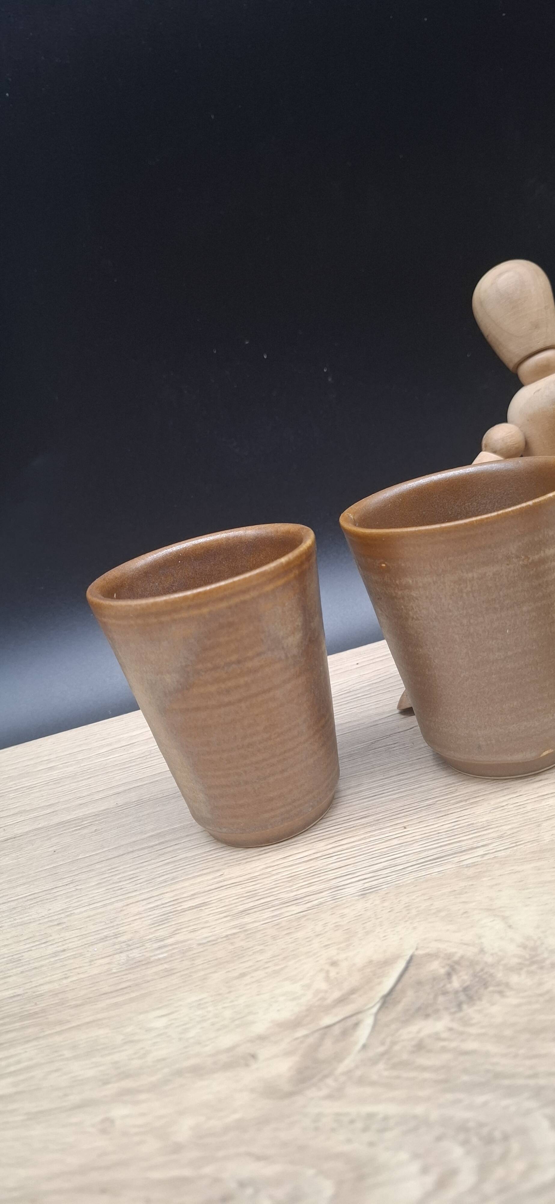 Set of 4 Digoin stoneware cups and tumblers 2