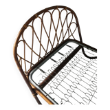 Vintage rattan bamboo bed