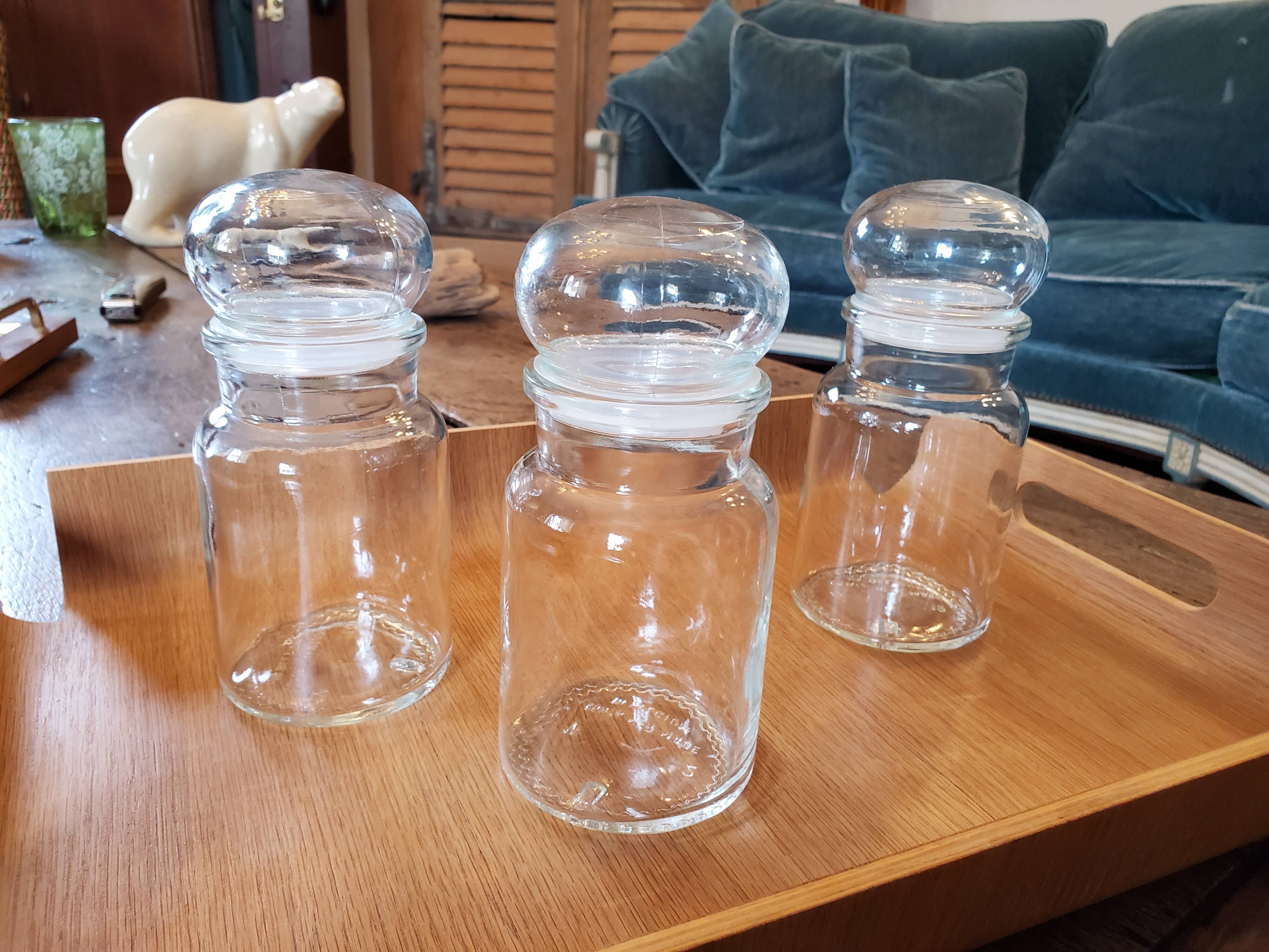 3 glass jars Belgium