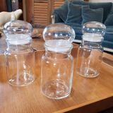 3 glass jars Belgium