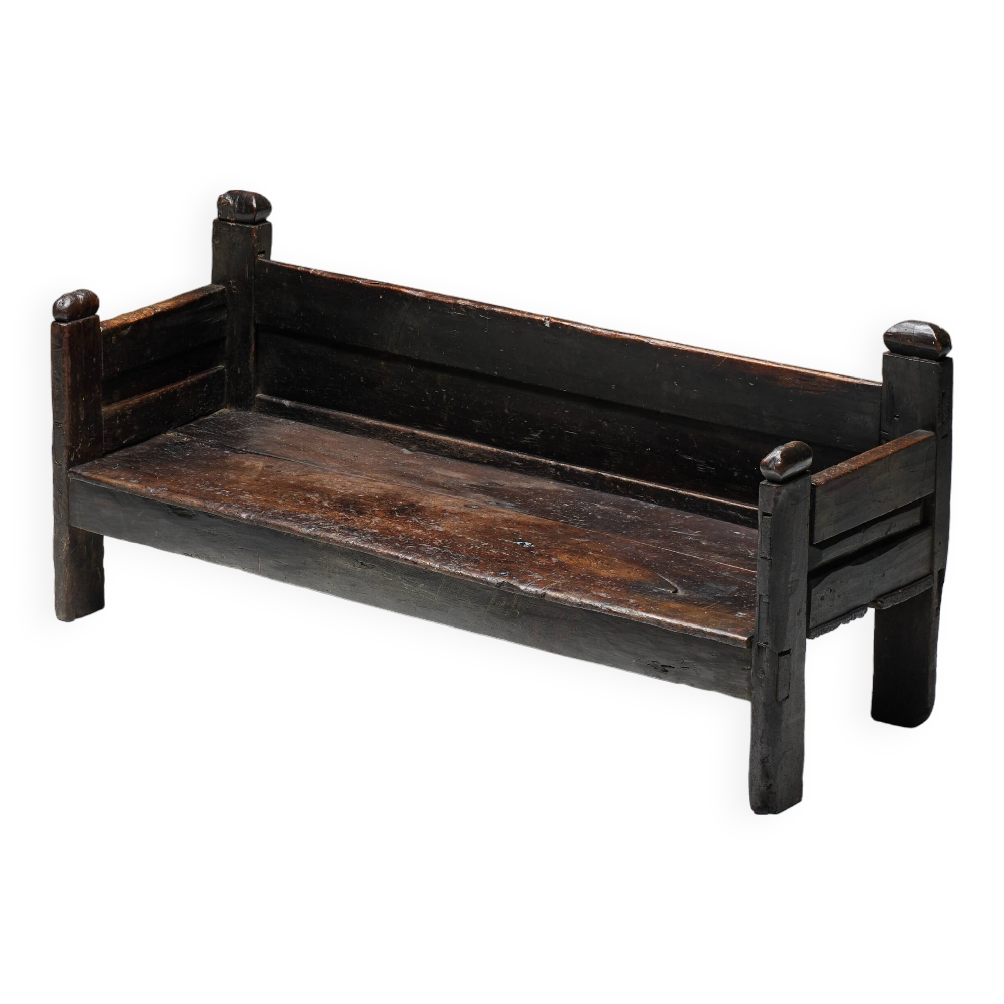 Banc Brutaliste Wabi Sabi, France, 19ème Siècle