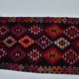 Extra Long Oushak Vintage Runner Rug