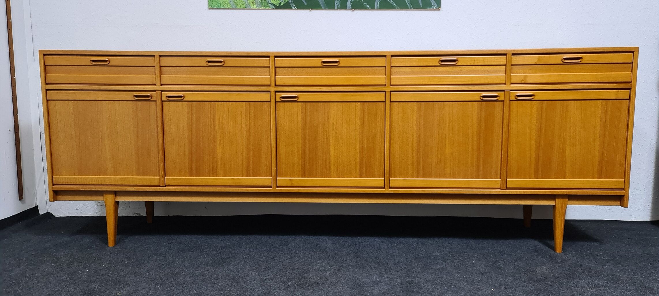 Vintage teak German sideboard by  Mustering