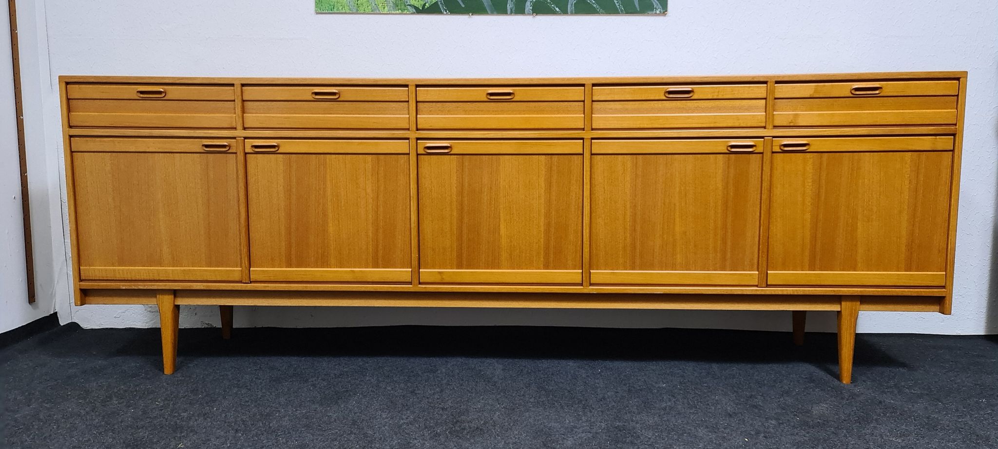 Enfilade allemande en teck vintage par Mustering