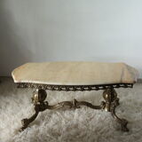 Brass and onyx coffee table