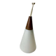Lustre vintage avec accents de bois