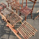Set of 8 guinguette chairs 1920