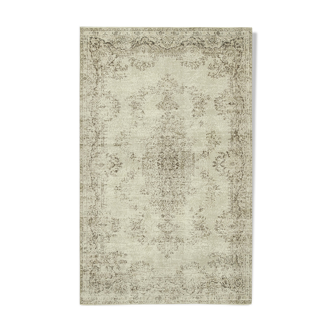 Handmade oriental beige rug 171 cm x 275 cm