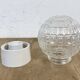 Vintage White Porcelain Ceiling Light, 1970s