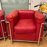 Paire de fauteuils LC2 Le Corbusier