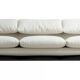 High-end black leather sofa Maralunga by Vico Magistretti for Cassina