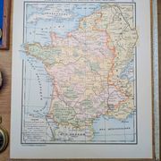 Printed in 1900, France in 1453. Original Authentic Vintage.
