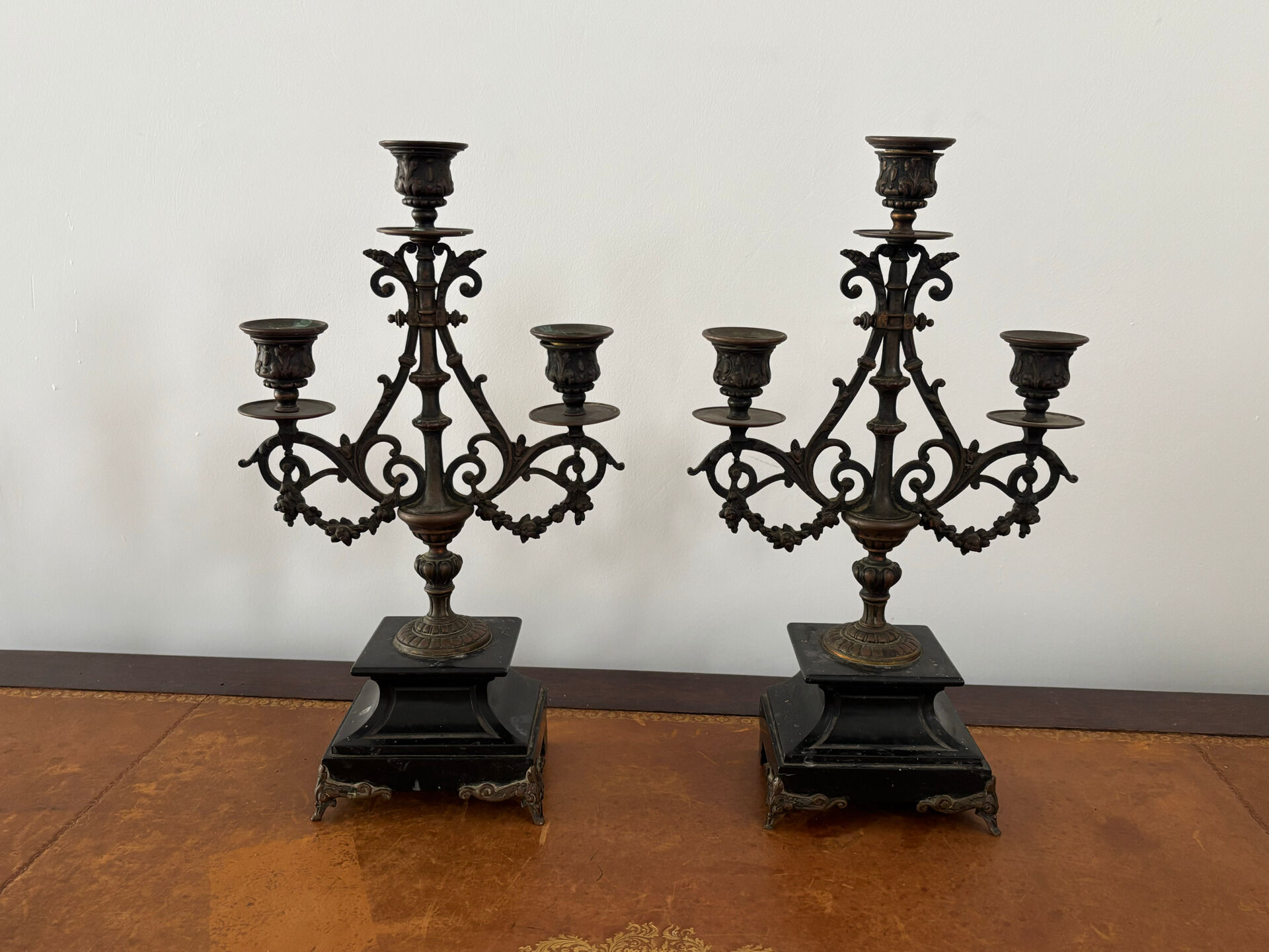 Bronze chandeliers