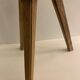 Pair of wooden stools rectangualaires, tripods and handicrafts