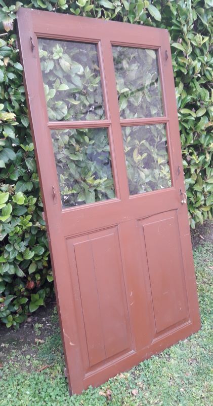 Porte vitrée H186,5xL98,5 de communication moulurée