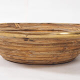 Rattan and copper dish
