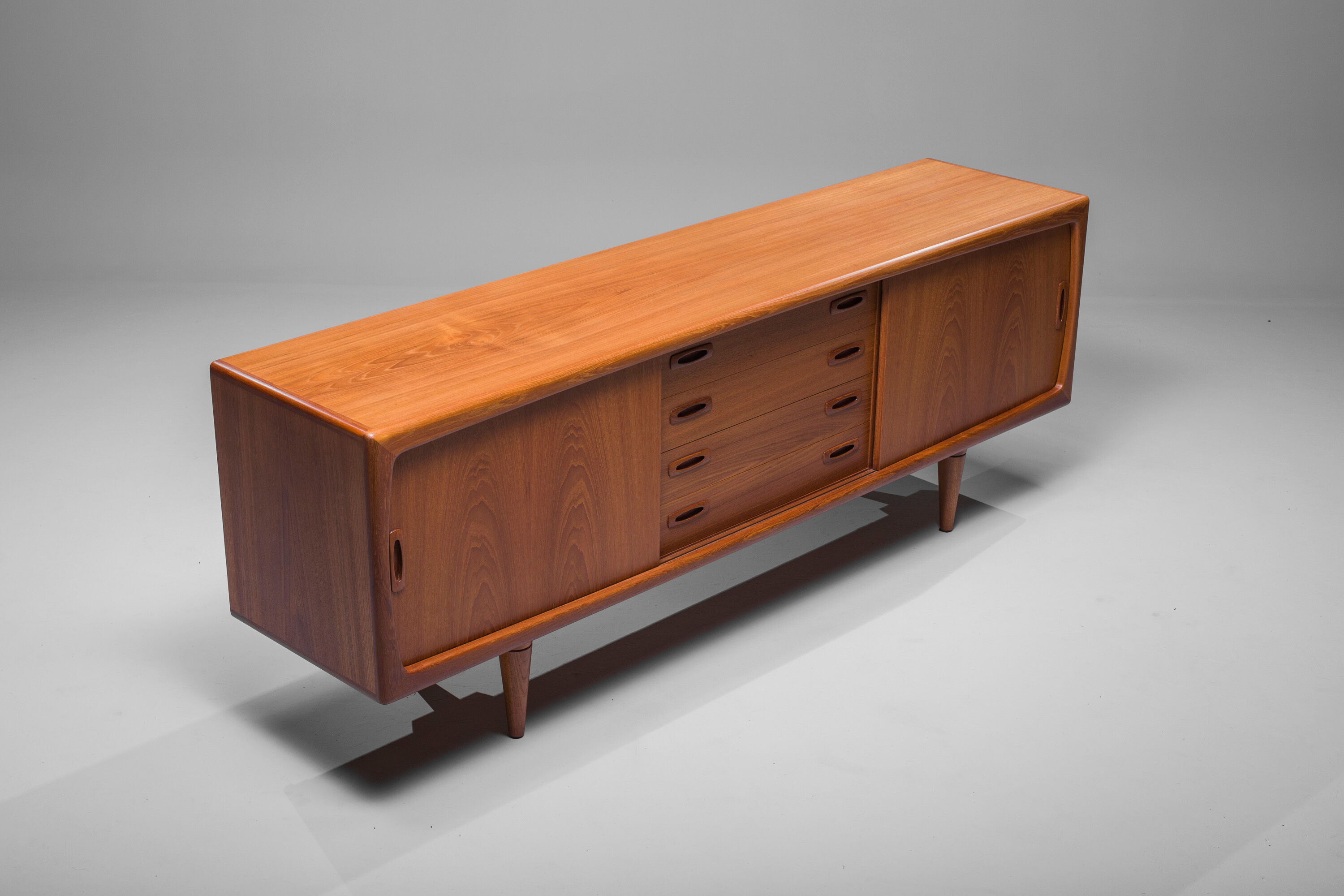 Mid-Century Danish teak sideboard by HP Hansen