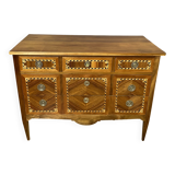 commode de style Louis XVI en bois fruitier