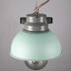 Vintage mint industrial hanging light from TEP