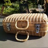 Wicker suitcase