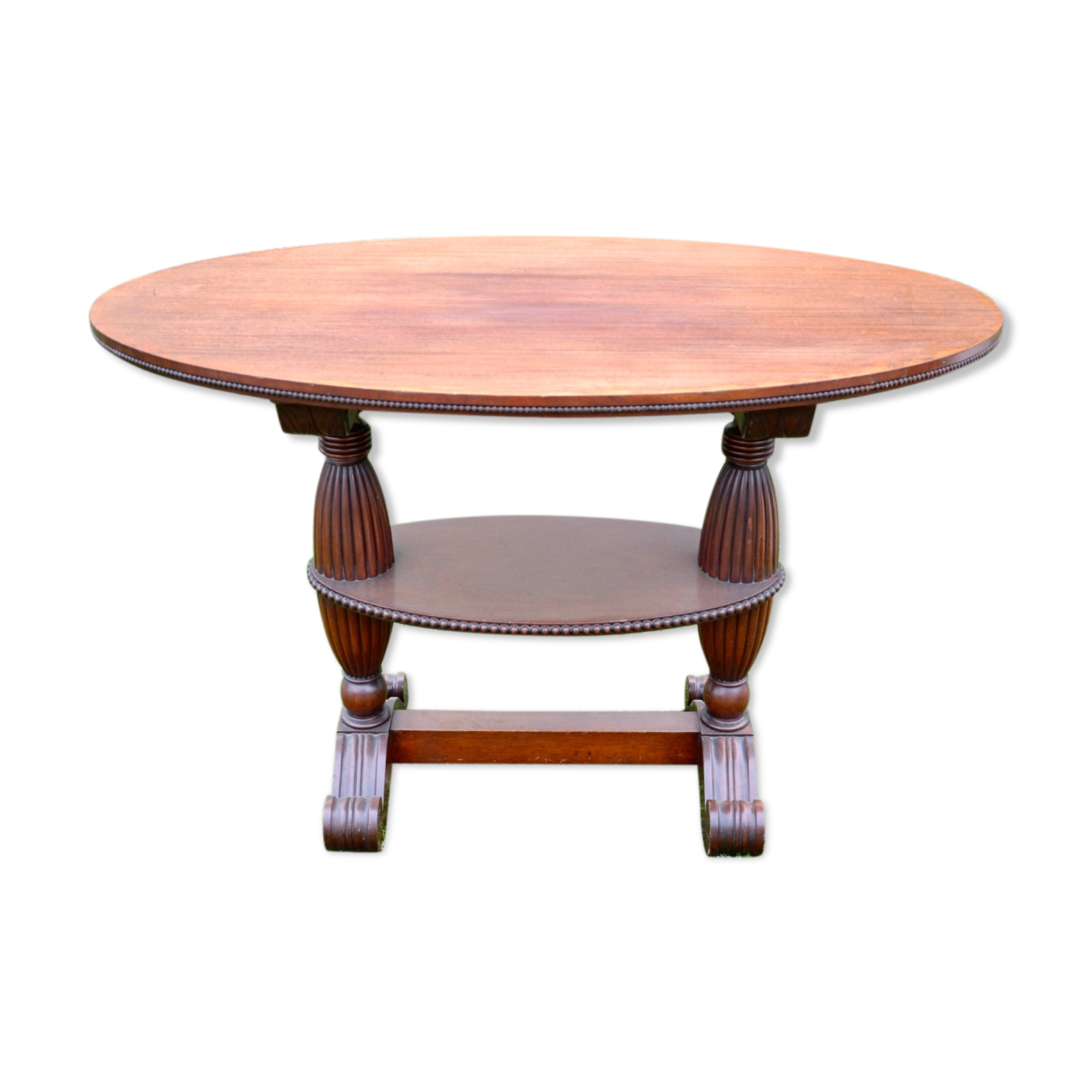 Table or Guerdon Oval in Massive Mahogany