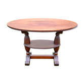 Table ou guéridon ovale en acajou massif