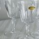 4 vintage crystal liqueur glasses