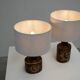Pair of Sun series table lamps by Søholm for Bornholm