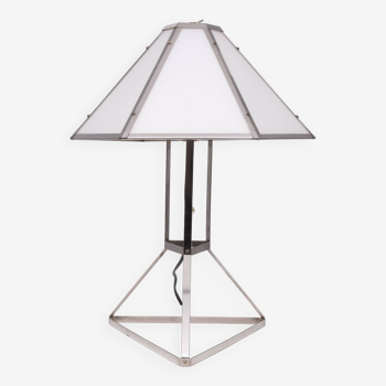 Lampe de table architecturale post-moderne années 1970